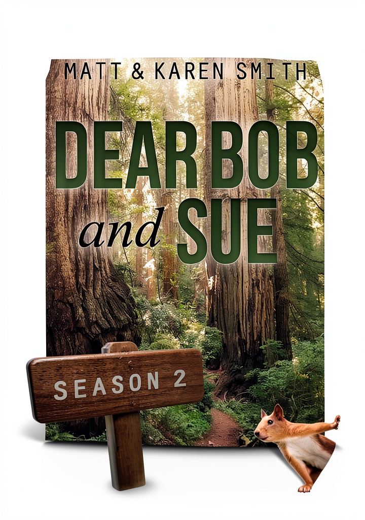 Dear Bob and Sue Book 2 displayed on a Kindle device in a natural setting