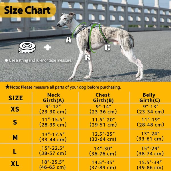 HUNTBOO Dog Lift Harness Reflective Handle Adjustable Fit-5