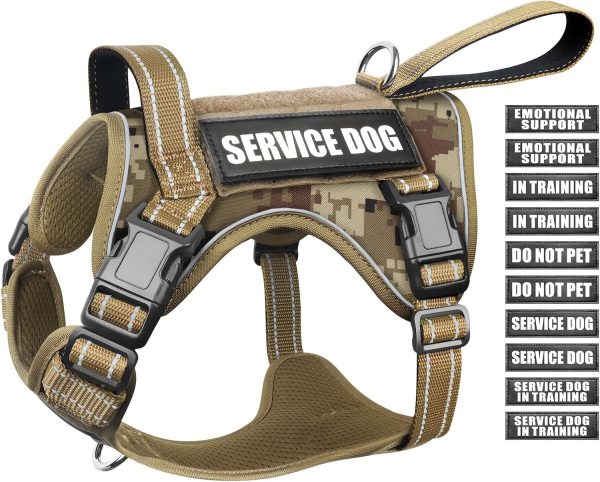 WINSEE Tactical Dog Harness No Pull Reflective Molle System-0