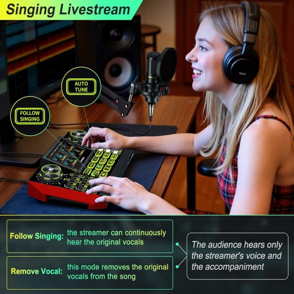 Podcast Microphone Bundle G9 BM800 3.5mm Boom Arm-5