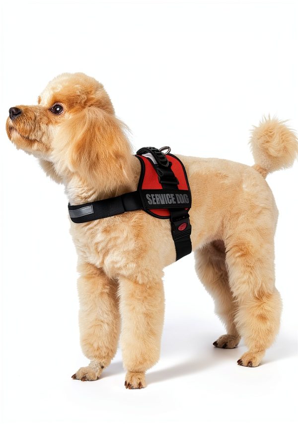 ALBCORP Service Dog Vest Reflective Nylon Harness Adjustable-7