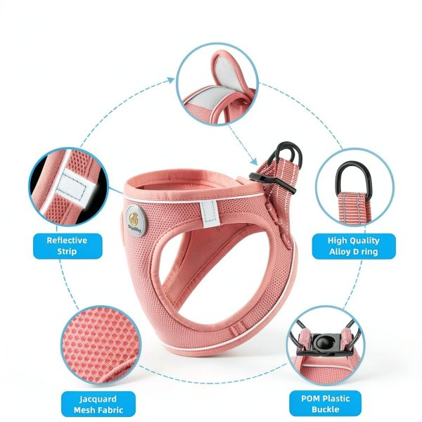 Hipubby Dog Harness Reflective No Pull Lightweight Pet-2