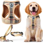 PUPTECK Dog Harness No Pull Step In Reflective Plaid Vest-0