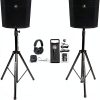 Rockville Thump215XT+RVSS2-XLR+DJ1500+RMC-XLR DJ Equipment-0