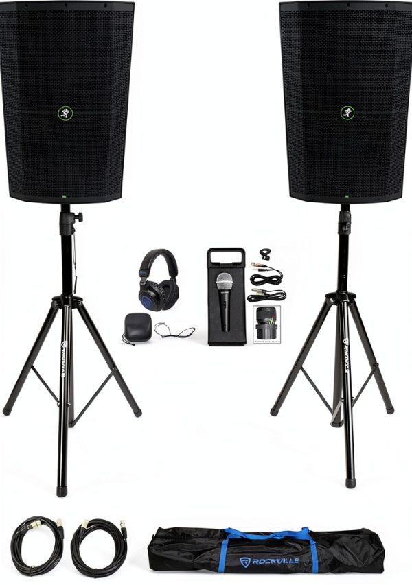 Rockville Thump215XT+RVSS2-XLR+DJ1500+RMC-XLR DJ Equipment-0
