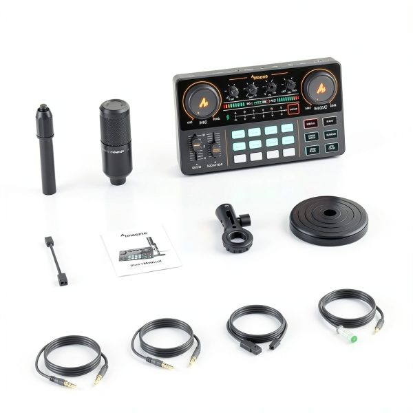 MAONO Audio Mixer Station for Podcasts Live Streams-8