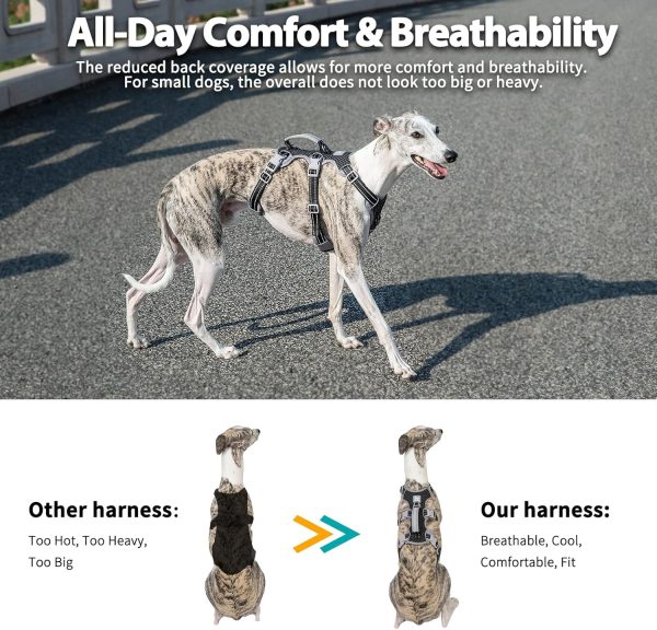 HUNTBOO Dog Lift Harness Reflective Handle Adjustable Fit-4