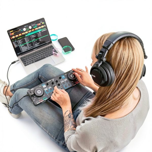 Hercules DJ Controller Set for PC Mac-4