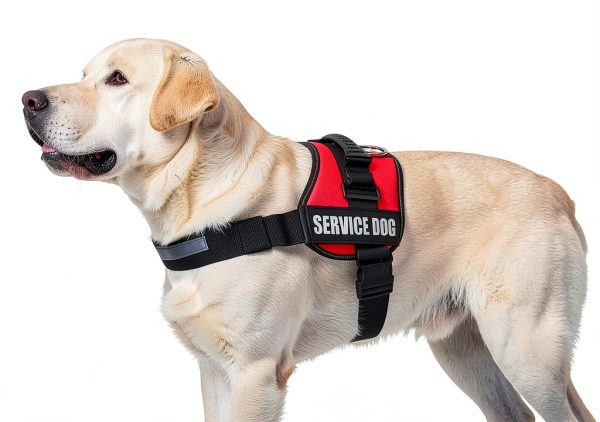ALBCORP Service Dog Vest Reflective Nylon Harness Adjustable-1