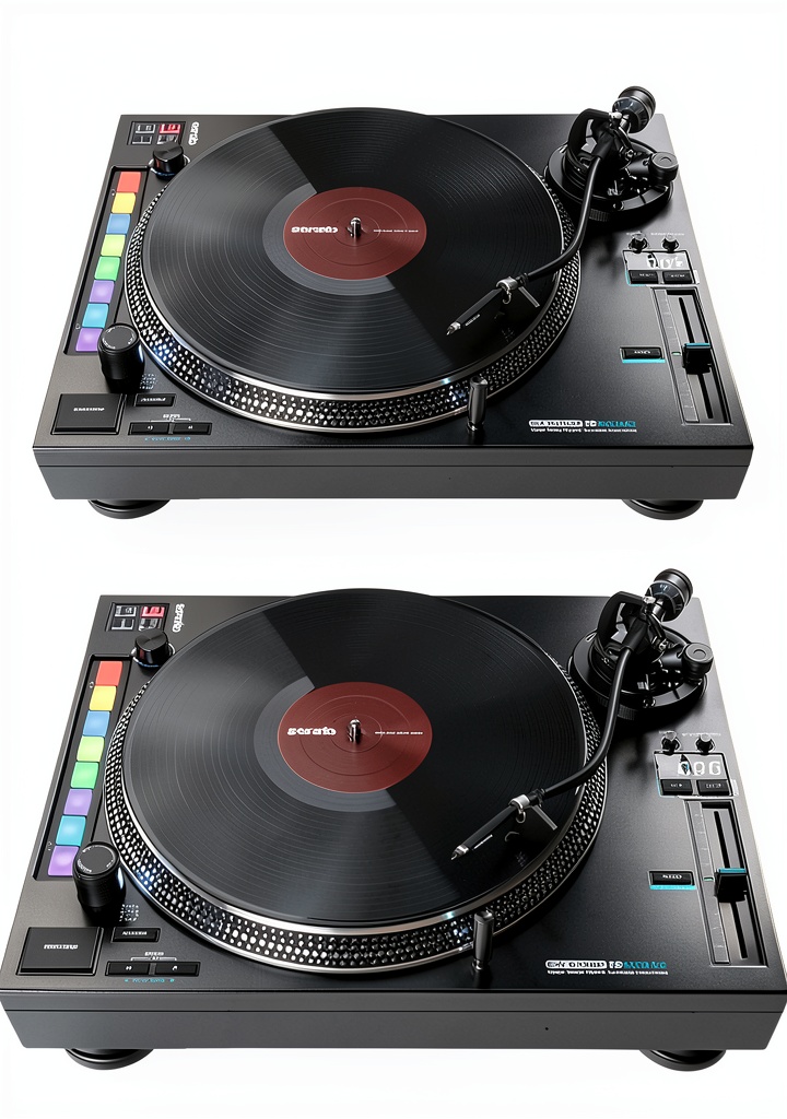 Clutch DJ Controller on a wooden desk