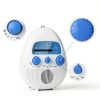 Zunate Portable Shower Radio ABS Material Water Resistant-1