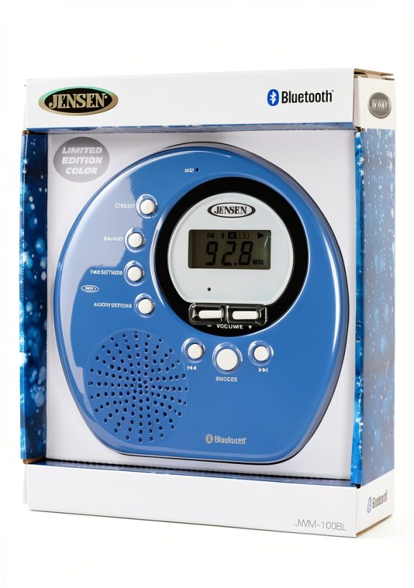 Jensen Portable Shower Radio Bluetooth 3.0 AM FM-2