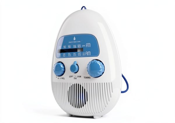 Zunate Portable Shower Radio ABS Material Water Resistant-5