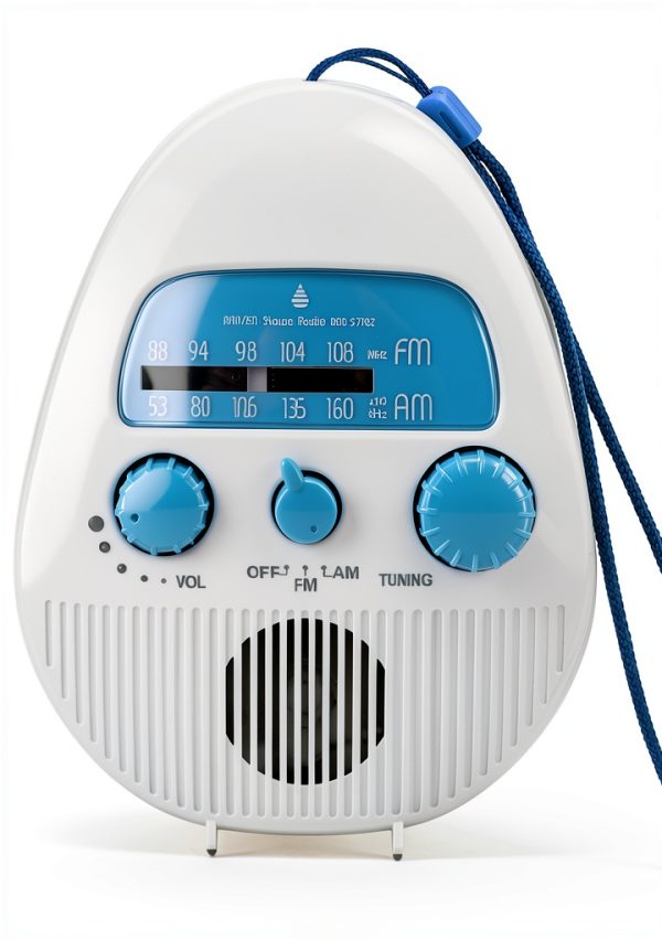 Yunseity Portable Shower Radio ABS Material FM AM Receiver-0