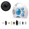 BNYTXV Waterproof AM FM Shower Radio with ABS Housing 3 AA Batteries-2