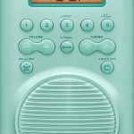 Sangean H205TQ Portable Shower Radio White AM/FM/WX with NOAA Alerts-0