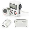 EMVANV Portable Shower Radio White 2.4inch HD LCD Display with-3