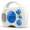 PXRJE Portable Shower Radio Waterproof FM AM Multi‑Band 3‑AA Battery-3