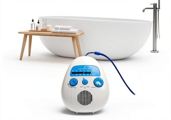 GOWENIC Portable Shower Radio ABS Waterproof FM AM Speaker-4