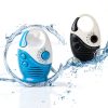 Herxsin Waterproof Shower Radio White Blue Portable AM/FM Top Handle-3