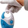 Herxsin Waterproof Shower Radio White Blue Portable AM/FM Top Handle-7