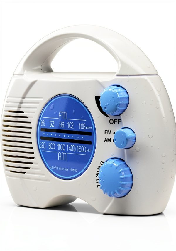 Bewinner Portable Shower Radio Waterproof AM/FM Electronic Tuning-0
