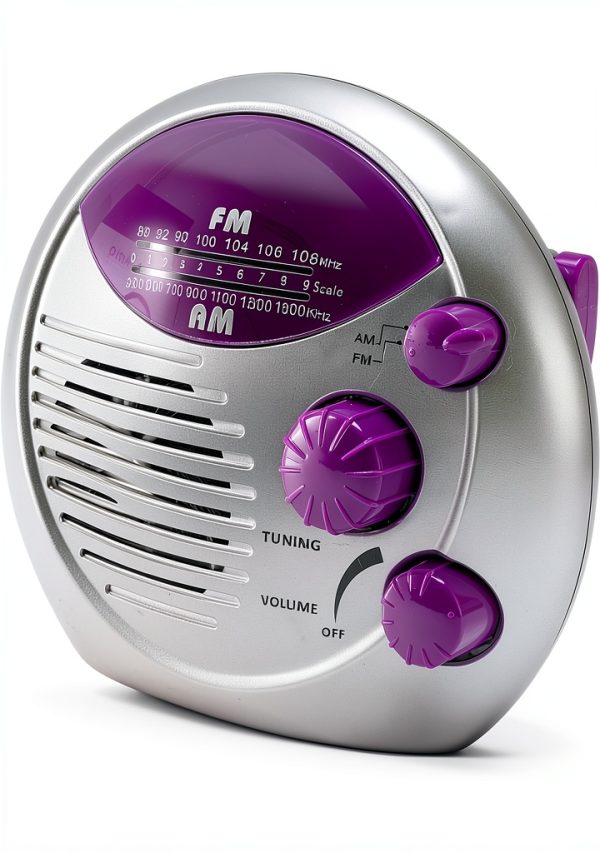 Portable Shower Radio Gazaar IPX4 Waterproof ABS Battery Replacement-2