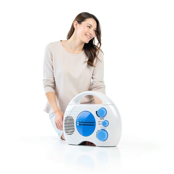 BNYTXV Waterproof AM FM Shower Radio with ABS Housing 3 AA Batteries-1