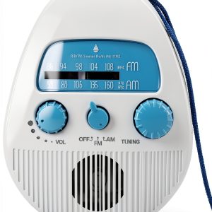 GOWENIC Portable Shower Radio ABS Waterproof FM AM Speaker-0
