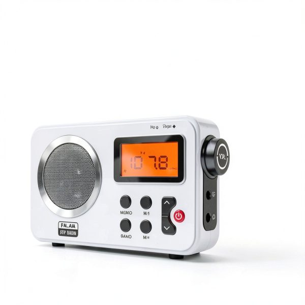 Portable Shower Radio UXELY AM/FM 2.4" HD Display Headphone Jack-8