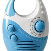 HONUTIGE Portable Shower Radio AM FM Waterproof 12.6x3.9in with-0