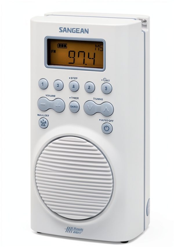 Waterproof Shower Radio Sangean SG-100 with 20 Presets-1