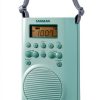 Sangean H205TQ Portable Shower Radio White AM/FM/WX with NOAA Alerts-2