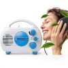 waterproof shower radio Etiger splashproof rotary AM FM compact design-2