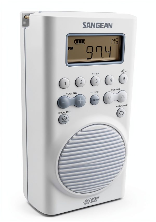 Waterproof Shower Radio Sangean SG-100 with 20 Presets-2