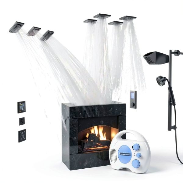 Bewinner Portable Shower Radio Waterproof AM/FM Electronic Tuning-7
