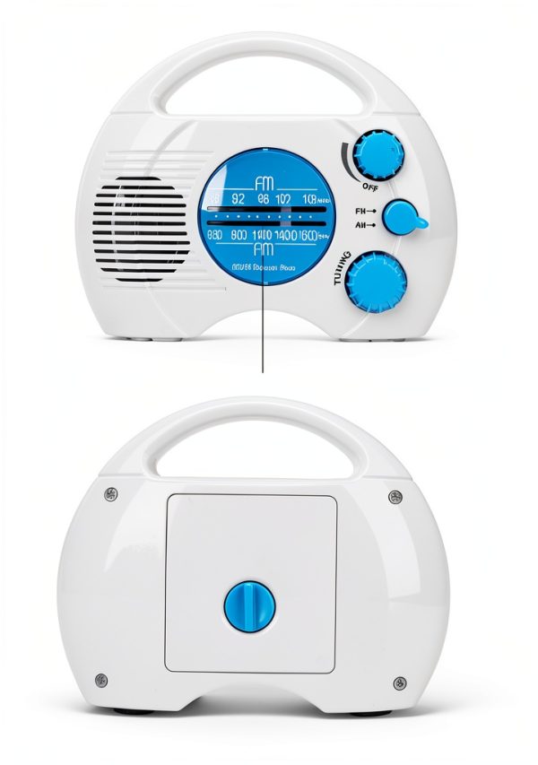 Bewinner Portable Shower Radio Waterproof AM/FM Electronic Tuning-5