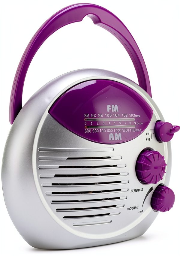 Portable Shower Radio Gazaar IPX4 Waterproof ABS Battery Replacement-3