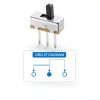 ON Off Switch, SPDT Micro Switch Mini Switches Small Slide Toggle 1p2t for PCB Arduino Breadboard Electronic Board Dip Miniature 3mm 70PCS GuuYebe-4