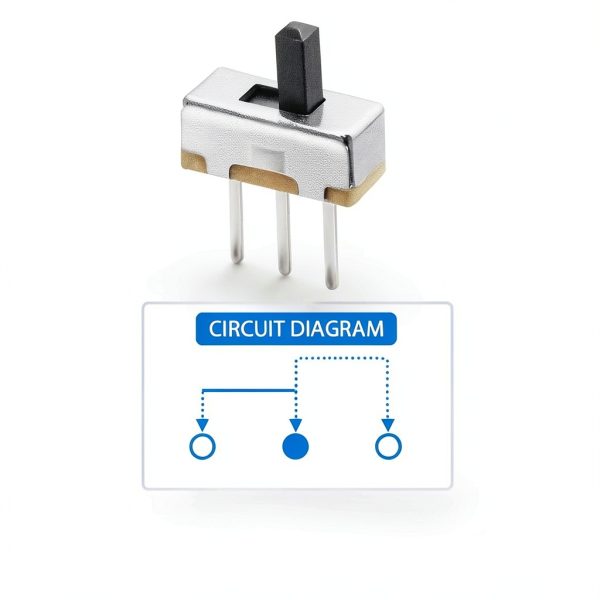 ON Off Switch, SPDT Micro Switch Mini Switches Small Slide Toggle 1p2t for PCB Arduino Breadboard Electronic Board Dip Miniature 3mm 70PCS GuuYebe-4