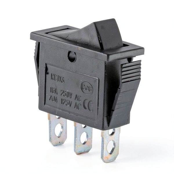 AC 16A/250V 20A/125V 3Pin SPDT ON-Off-ON 3 Position Snap Rocker Switch Black-2