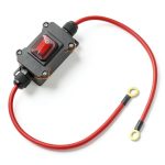 DC 12V Inline Switch – 25A Waterproof IP67 Inline Power Switch, Heavy Duty DPST Battery Disconnect Switchs with 10AWG Copper Cable for Automotive, Marine, RV & DIY-0