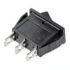AC 16A/250V 20A/125V 3Pin SPDT ON-Off-ON 3 Position Snap Rocker Switch Black-3