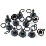 MEETOOT 12pcs Button Switch Waterproof Dust Proof Cap 12mm Rubber Electrical Toggle Switch Cover Weatherproof Protector Boot for Most Toggle Switches-0