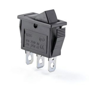 AC 16A/250V 20A/125V 3Pin SPDT ON-Off-ON 3 Position Snap Rocker Switch Black-1