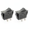 Rocker Switch 2Pcs KCD3 ON/Off Toggle for Car Boat Household 2 Pin 8mm-0