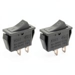 Rocker Switch 2Pcs KCD3 ON/Off Toggle for Car Boat Household 2 Pin 8mm-0