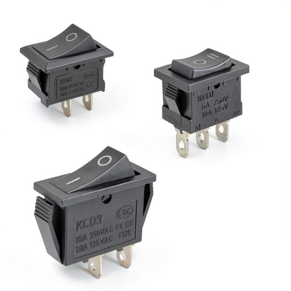 Rocker Switch 2Pcs KCD3 ON/Off Toggle for Car Boat Household 2 Pin 8mm-1