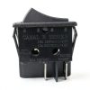 On/Off Boat Rocker Switch Canal R Series DPST 20 A 16 A 125 250VAC Replace Hongju Taiheng TH3 Defond DRH-2415-3 Replacement for A Variety Applications PA66 Black Easy Installation Durable-1