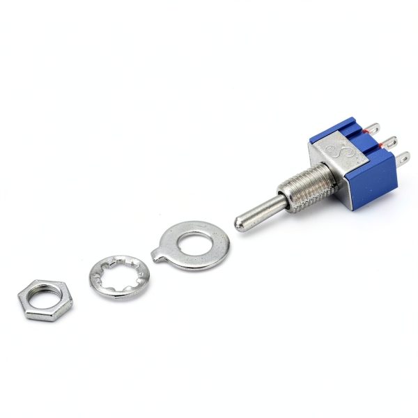 HiLetgo 10pcs SPDT Toggle Switch 6A/125V 3A/250V Silver/Blue-2